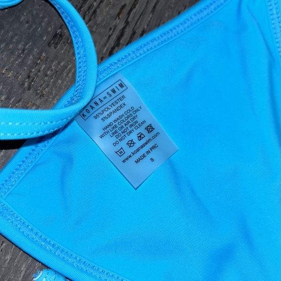 Koana Bikini Willow Top and Daria Botton in BLUE HIBISCUS TERRY - Picture 11 of 13